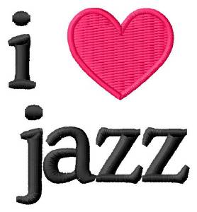 Picture of I Love Jazz Machine Embroidery Design