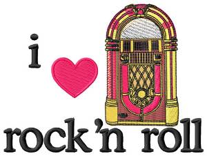 Picture of I Love Rock n Roll/Jukebox Machine Embroidery Design