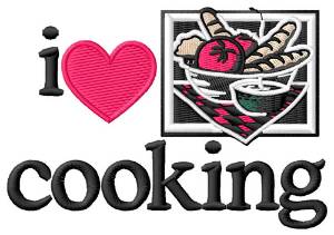 Picture of I Love Cooking/Logo Machine Embroidery Design