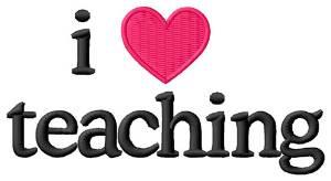Picture of I Love Teaching Machine Embroidery Design