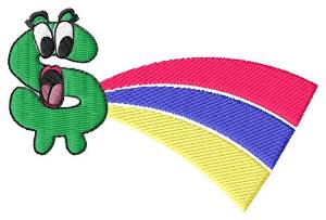 Picture of Amazed $ Rainbow Machine Embroidery Design