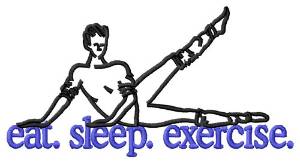 Picture of Exercise (Aerobics) Machine Embroidery Design