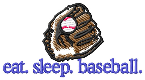Baseball (Glove) Machine Embroidery Design