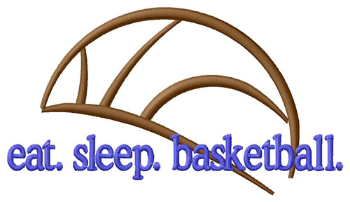 Basketball (Abstract Ball) Machine Embroidery Design