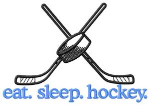 Picture of Hockey (Sticks) Machine Embroidery Design