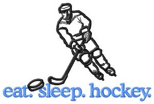Picture of Hockey (Player) Machine Embroidery Design