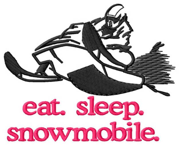 Picture of Snowmobile (Rider #2) Machine Embroidery Design