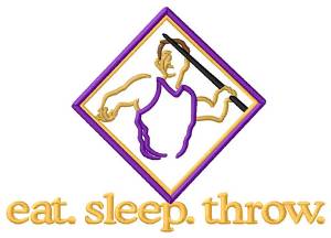 Picture of Throw (Javelin) Machine Embroidery Design