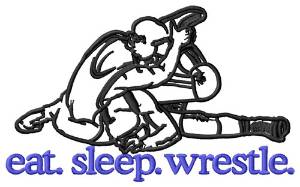 Picture of Wrestle (Wrestlers) Machine Embroidery Design