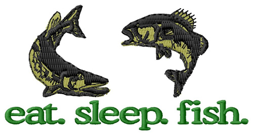 Fish (Two Fish) Machine Embroidery Design