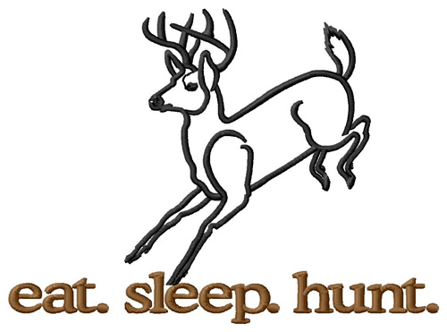 Hunt (Deer) Machine Embroidery Design