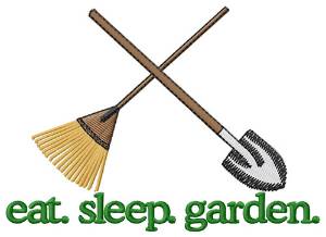 Picture of Garden (Tools) Machine Embroidery Design