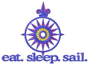 Picture of Sail (Compass) Machine Embroidery Design