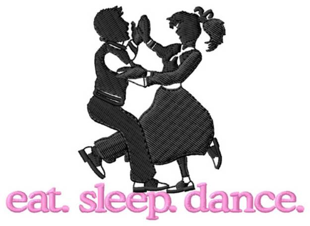 Picture of Dance (Jitterbug) Machine Embroidery Design