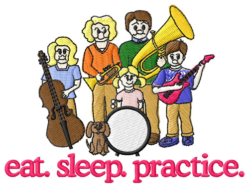 Practice (Band) Machine Embroidery Design