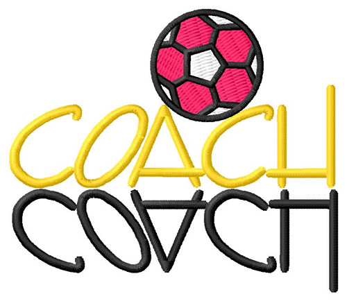 Soccer Coach Machine Embroidery Design