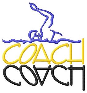 Picture of Swim Coach Machine Embroidery Design