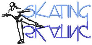 Picture of Skating (Male) Machine Embroidery Design