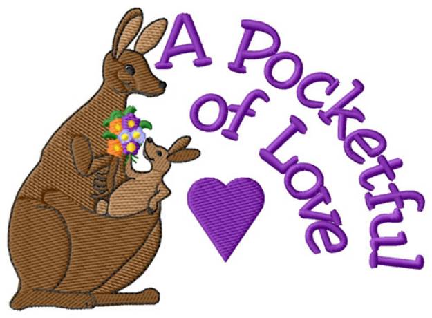 Picture of A Pocketful of Love Machine Embroidery Design