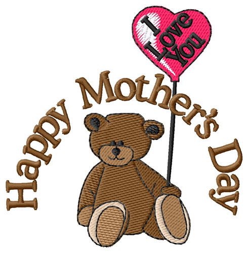 Happy Mothers Day Machine Embroidery Design