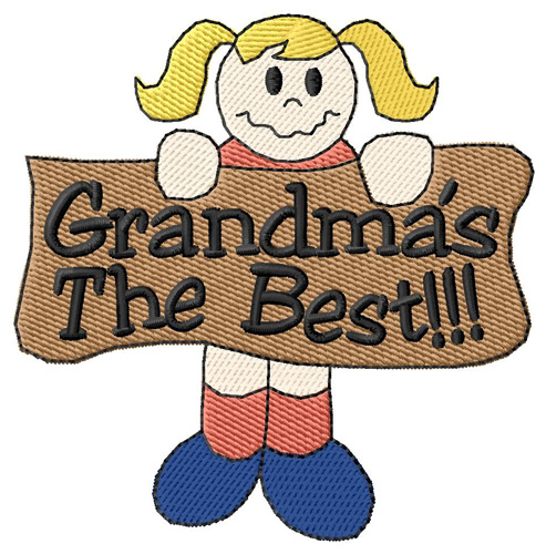 Grandmas the Best Machine Embroidery Design