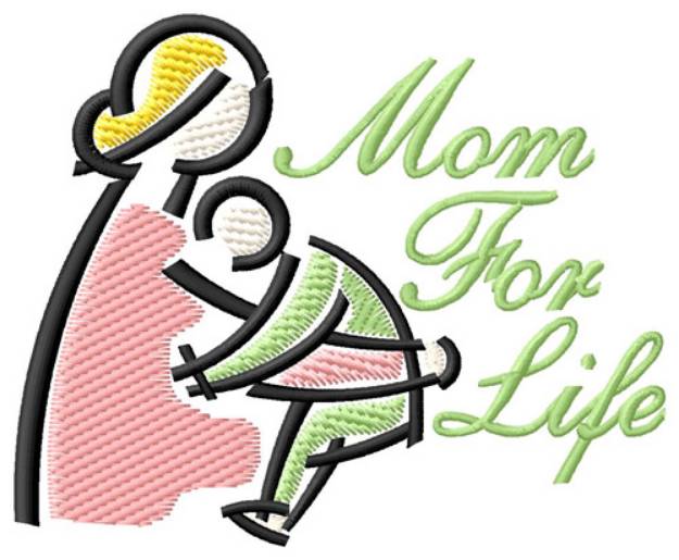 Picture of Mom for Life Machine Embroidery Design