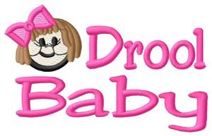 Picture of Drool Baby Machine Embroidery Design