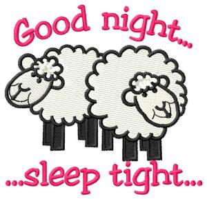 Picture of Good Night Machine Embroidery Design