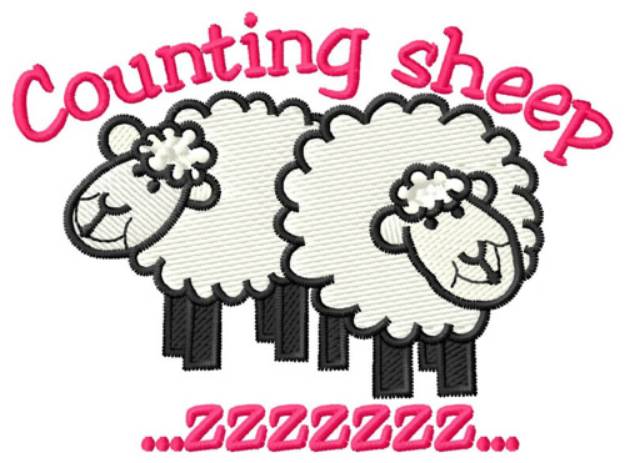 Picture of Counting Sheep Machine Embroidery Design