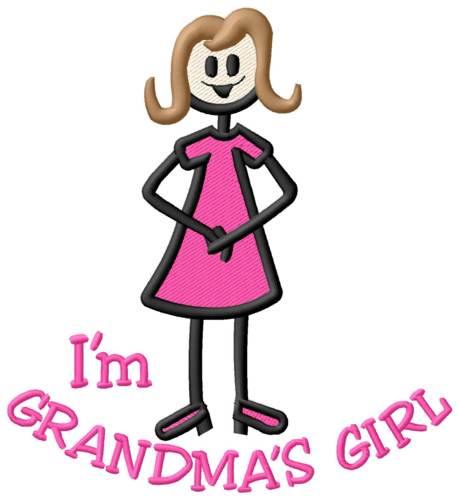 Grandmas Girl Machine Embroidery Design