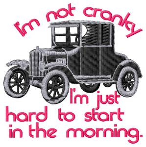 Picture of Im Not Cranky Machine Embroidery Design