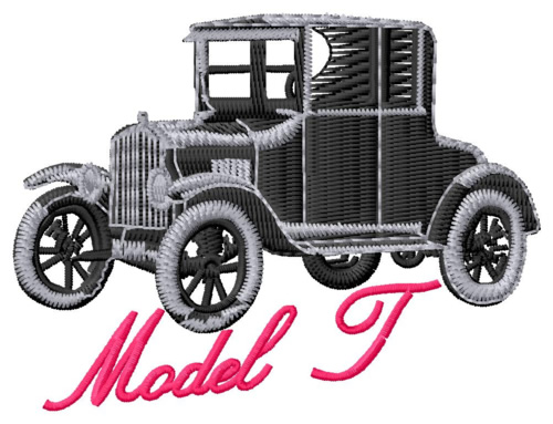 Model T Machine Embroidery Design