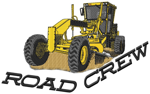 Road Crew Machine Embroidery Design