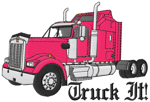 Truck It! Machine Embroidery Design