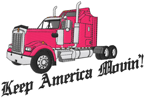 Keep America Movin! Machine Embroidery Design