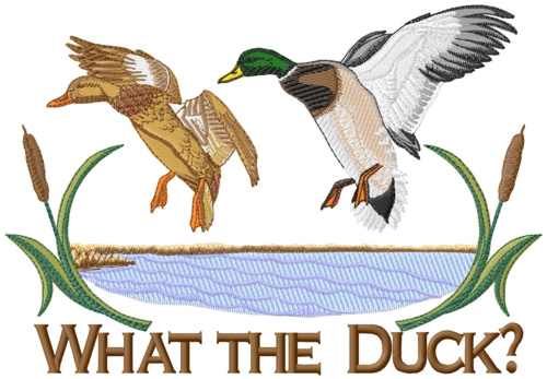 What The Duck? Machine Embroidery Design