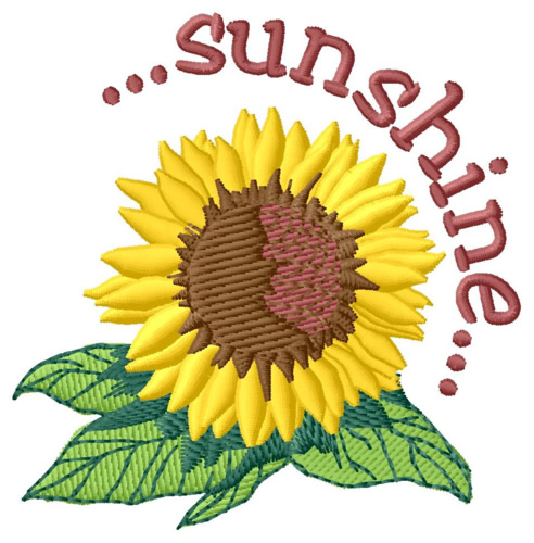 Sunshine Machine Embroidery Design