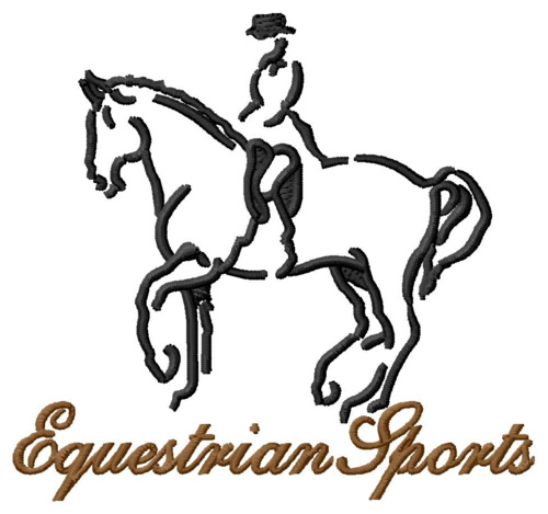 Equestrian Sports Machine Embroidery Design