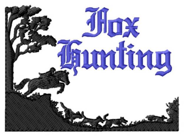 Picture of Fox Hunting Machine Embroidery Design