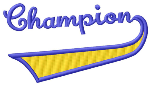 Champion Machine Embroidery Design