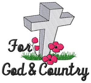 Picture of God & Country Machine Embroidery Design
