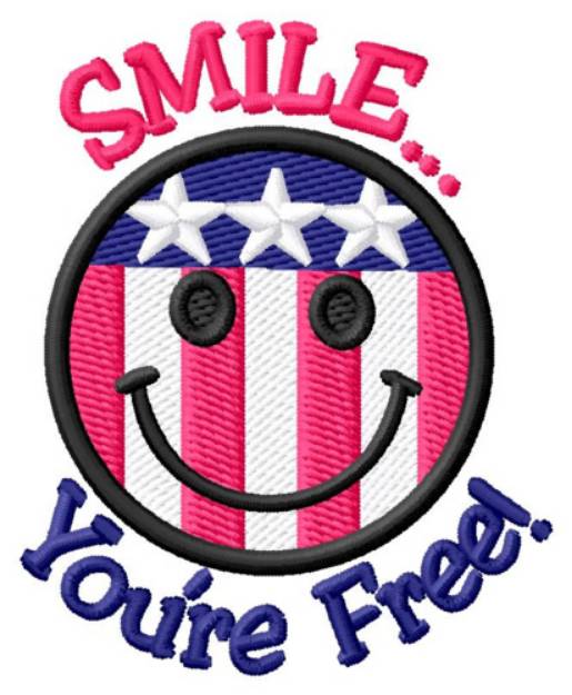 Picture of Youre Free! Machine Embroidery Design
