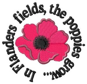 Picture of In Flanders Fields Machine Embroidery Design