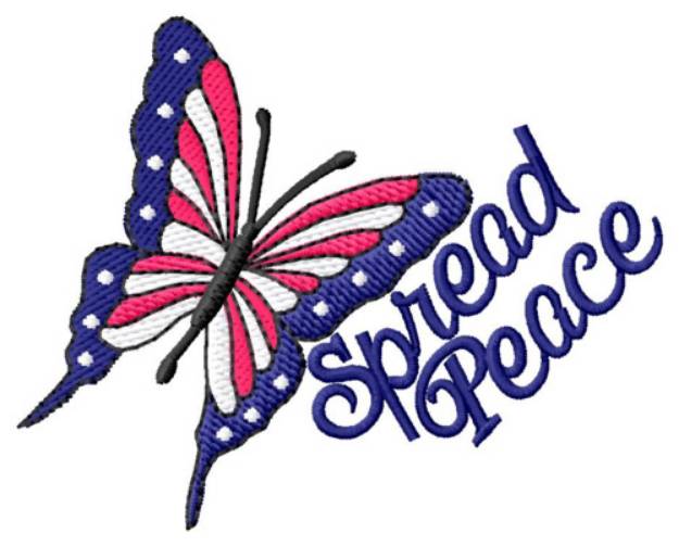 Picture of Spread Peace Machine Embroidery Design