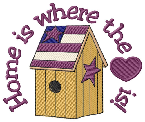 Where The Heart Is Machine Embroidery Design
