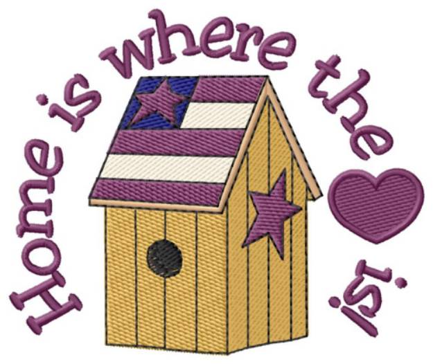 Picture of Where The Heart Is Machine Embroidery Design