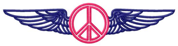 Picture of Winged Peace Machine Embroidery Design