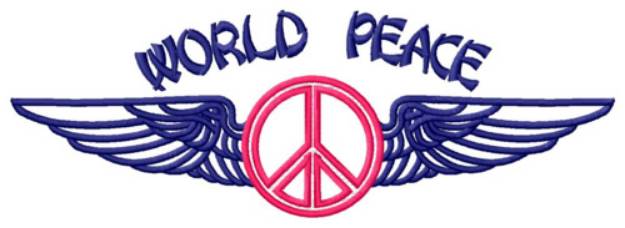 Picture of World Peace Machine Embroidery Design
