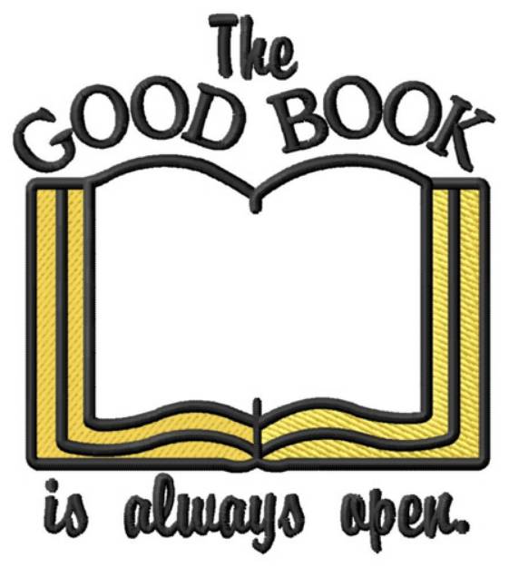 Picture of The Good Book Machine Embroidery Design