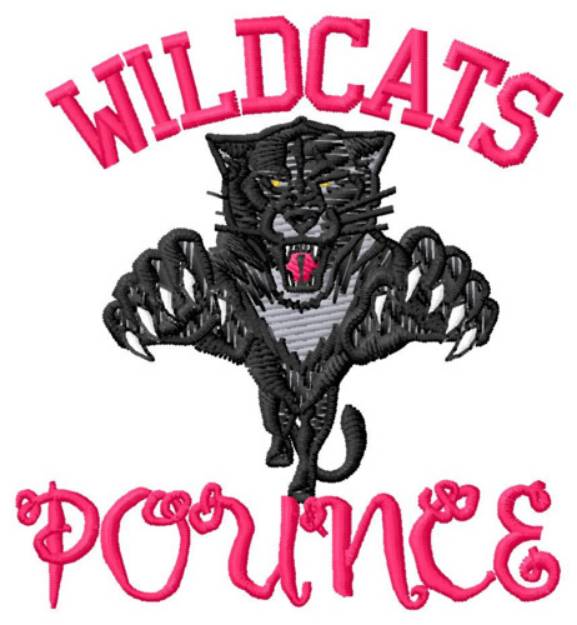 Picture of Wildcats Pounce Machine Embroidery Design